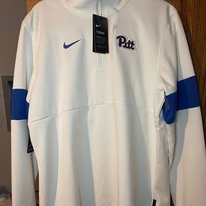 White Nike Pitt Men’s Quarterzip
